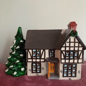YULETIDE "Snow Hamlet" TUDOR VILLAGE 1986 Vintage # 707 No Lights Excellent Cond